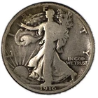 1916-P Walking Liberty Half Dollar 50C Silver VG Very Good Philadelphia Mint