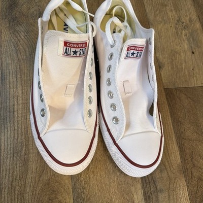 Converse Chuck Taylor All Star Core Ox, Optical White, 8.5 men s 10.5 womens