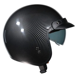 Frank Thomas Open Face Motorcycle Helmet Carbon Look