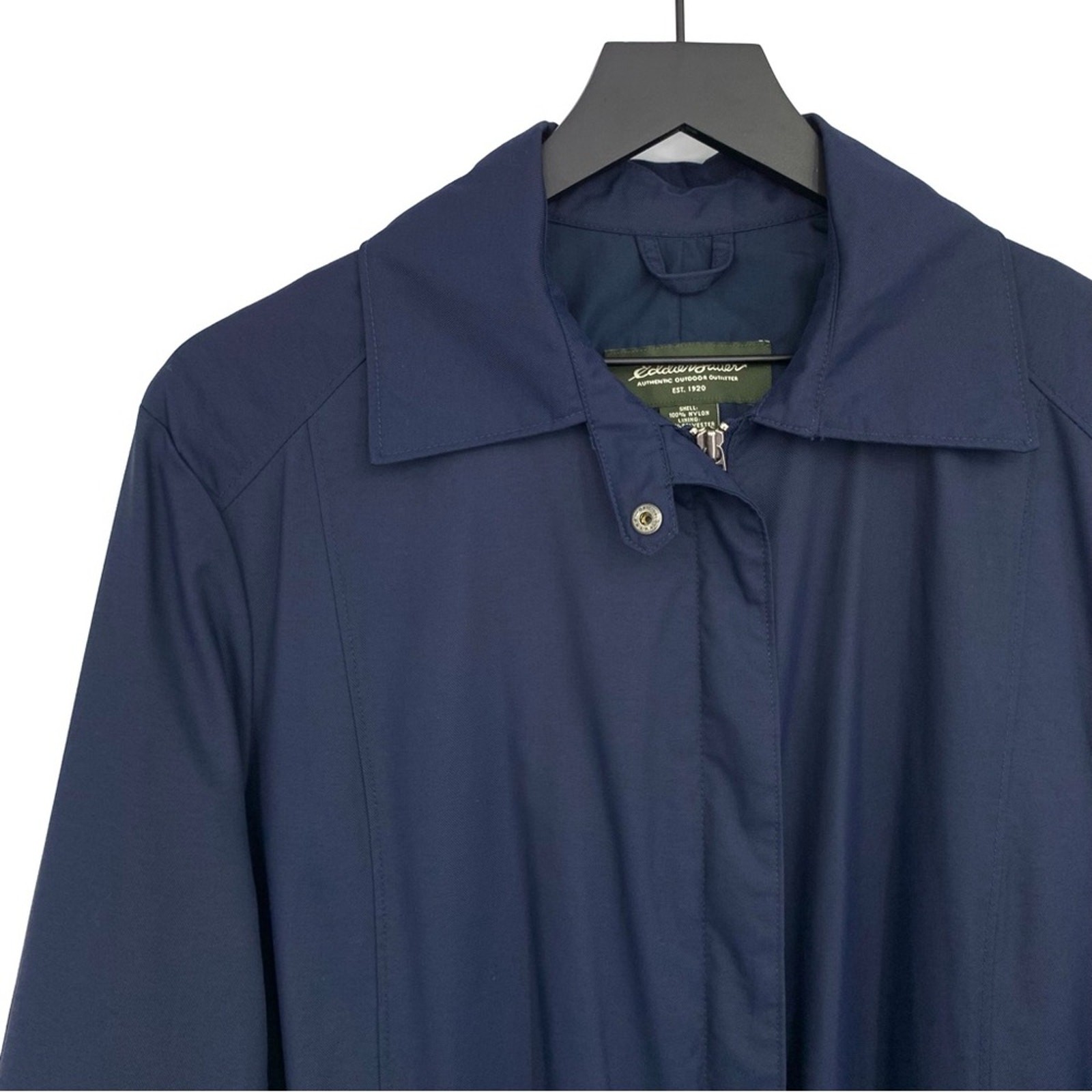 EDDIE BAUER Casual Trench Coat Navy Blue XL - image 2