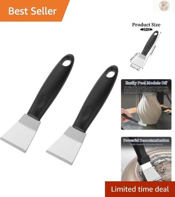 Durable 2-Pack Stainless Steel 3D Printer Scrapers - Efficient & Hangable Design