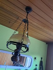Rustikale Deckenlampe Pendelleuchte Hängelampe Holz Metall Glas