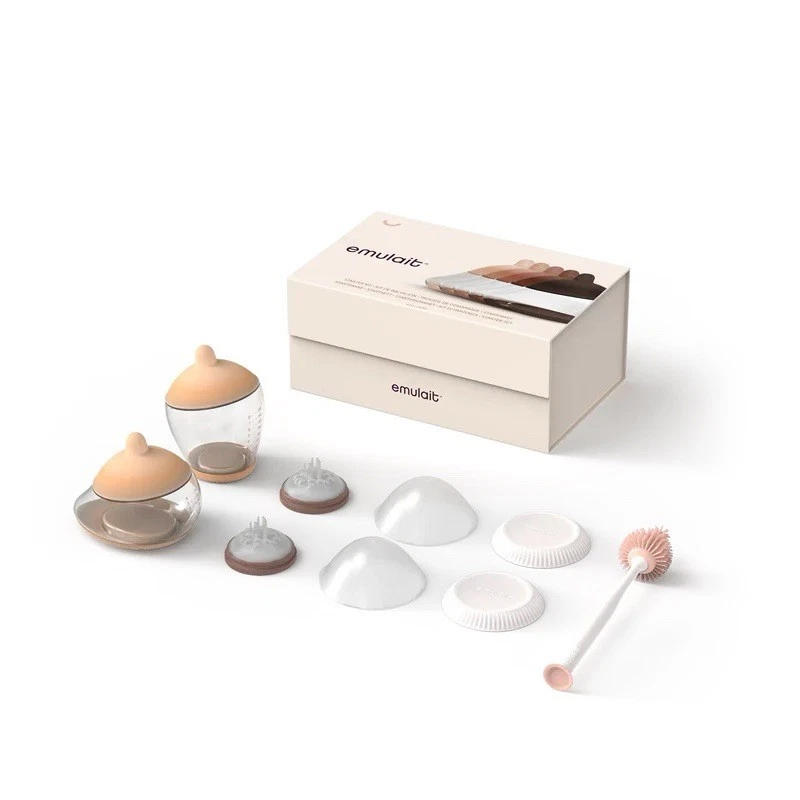 Emulait Baby Bottle Starter Kit 2X Bottles, Nipples, Caps, Lids, Valves 1-RFV
Opens in a new window