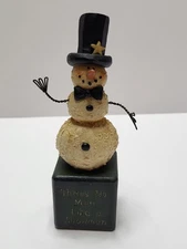 Blossom Bucket Suzi Skoglund Theres No Man Like a Snowman Figurine Seasonal Deco