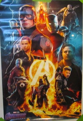 Avengers End Game Poster Marvel Movie Collectible Decorative 36 X 24 2019 GC FS