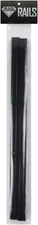 Skateboard Rails Old School Plastic with Mounting Screws by Black 