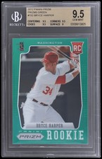 2012 Panini Prizm Bryce Harper #152 BGS 9.5 RC Green Prizm Baseball Gem Mint