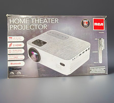 RCA RPJ143-WHITE LCD Projector Bluetooth 2 HDMI 1080p Support Portable White