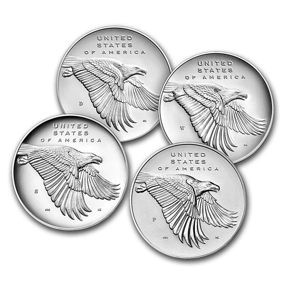 2017 Four-Medal Silver American Liberty Set (w/Box & COA) - Image 3 of 4