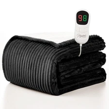 Heated Blanket Electric Throw - 50"x60" Heating Blanket Throw 1/2/4/6/8 Hours...