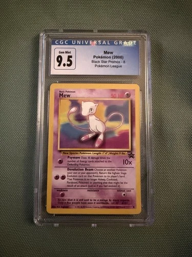 Pokémon Mew 8 Black Star Promos Promo Pokémon League CGC 9.5 Card 2000