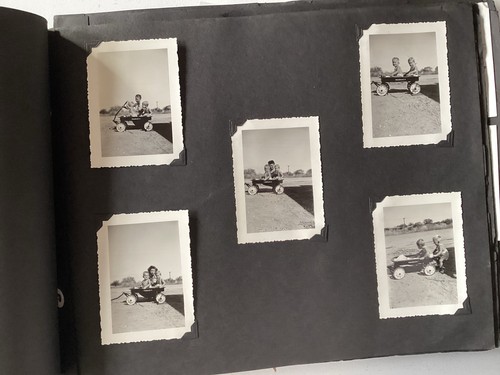 400+ VTG Photo Album 1950s Men Women Family Military Tucson Air Stream A419 - Picture 6 of 22
