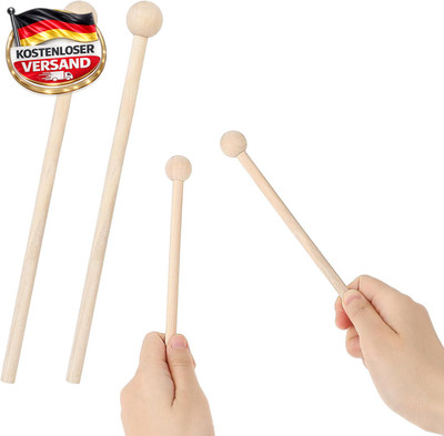 Holzschlägel für Percussion Instrumente - Klangstäbe & Marimba, 2er Pack