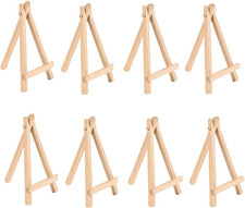 8 Cavalletti Da Tavolo in Legno, Triangolari, Supporto Da Scrivania per Esposizi