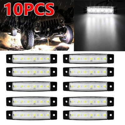 10x LED Rock Lights For JEEP Truck Off-Road Trail Fender Underbody White Light