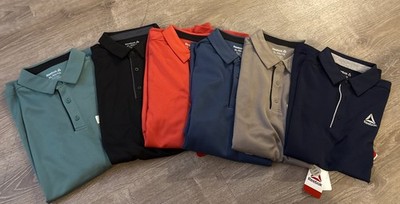 Reebok Performance Men s Short Sleeve Golf Polo Various Colors T-Shirts: S-XL