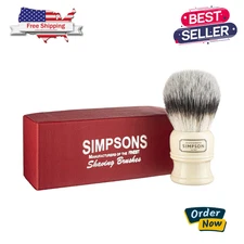 Trafalgar T2 Shaving Brush – Synthetic, High-Density, Ivory Handle