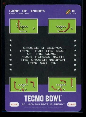 2026 Bo Jackson Battle Arena Tecmo Bowl Plays #PL44 Game of Inches