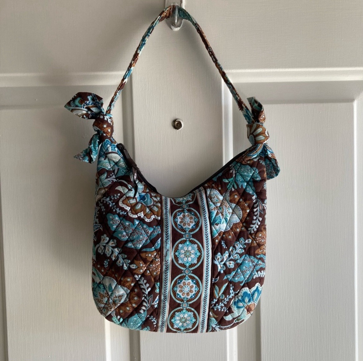 Vera Bradley Olivia "Java Blue" Small Shoulder Ba… - image 3