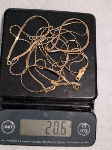 Vintage Gold Tone Costume Jewelry Lot