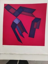 Achille Perilli  Acquaforte originale firmata a mano numerata. 