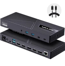 WAVLINK USB-C Dock 2/3/4 Monitors DisplayLink Docking Station w/Charging HDMI DP