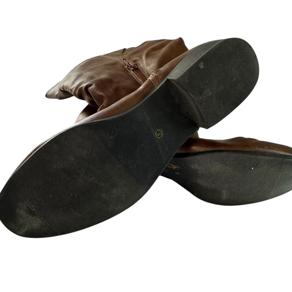 Botas midi East 5th Flex Form marrón imitación cuero para mujer a media pantorrilla informales 9,5 Foto 4 de 4