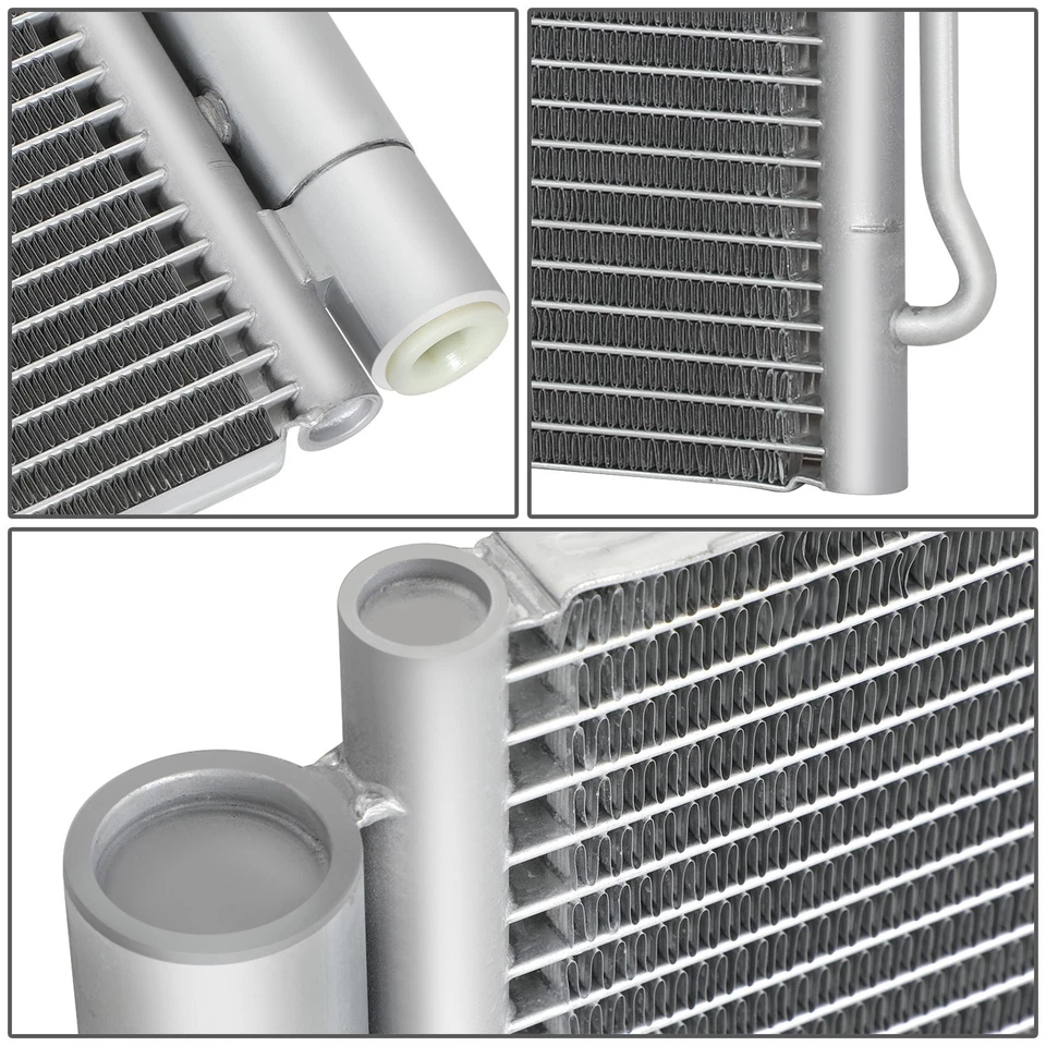 Fit 10-19 BMW 528i 550i/550i GT 650i xDrive OE Style Aluminum A/C Condenser - Image 4 of 4