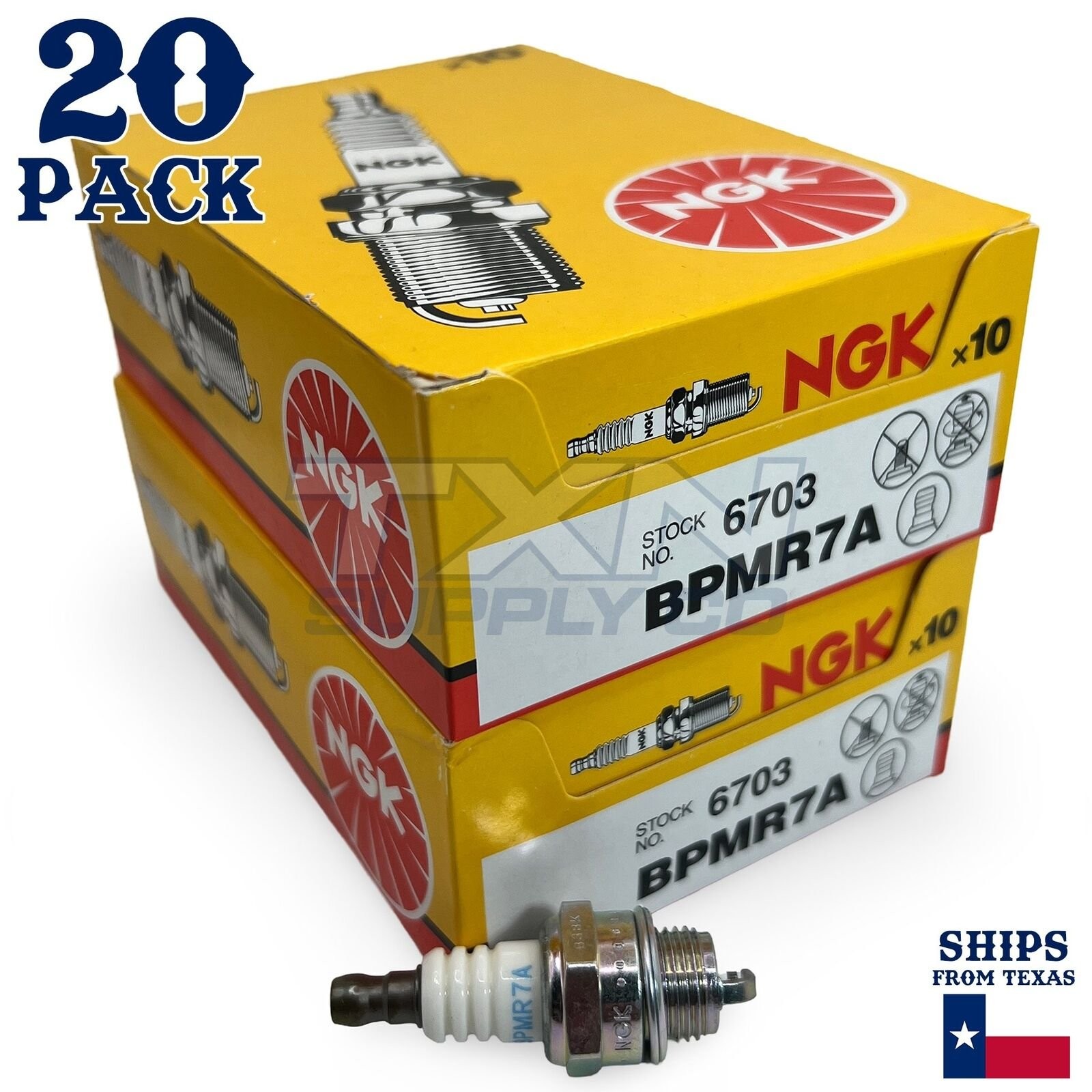 20 NGK 6703 Spark Plug BPMR7A - 20 Spark Plugs