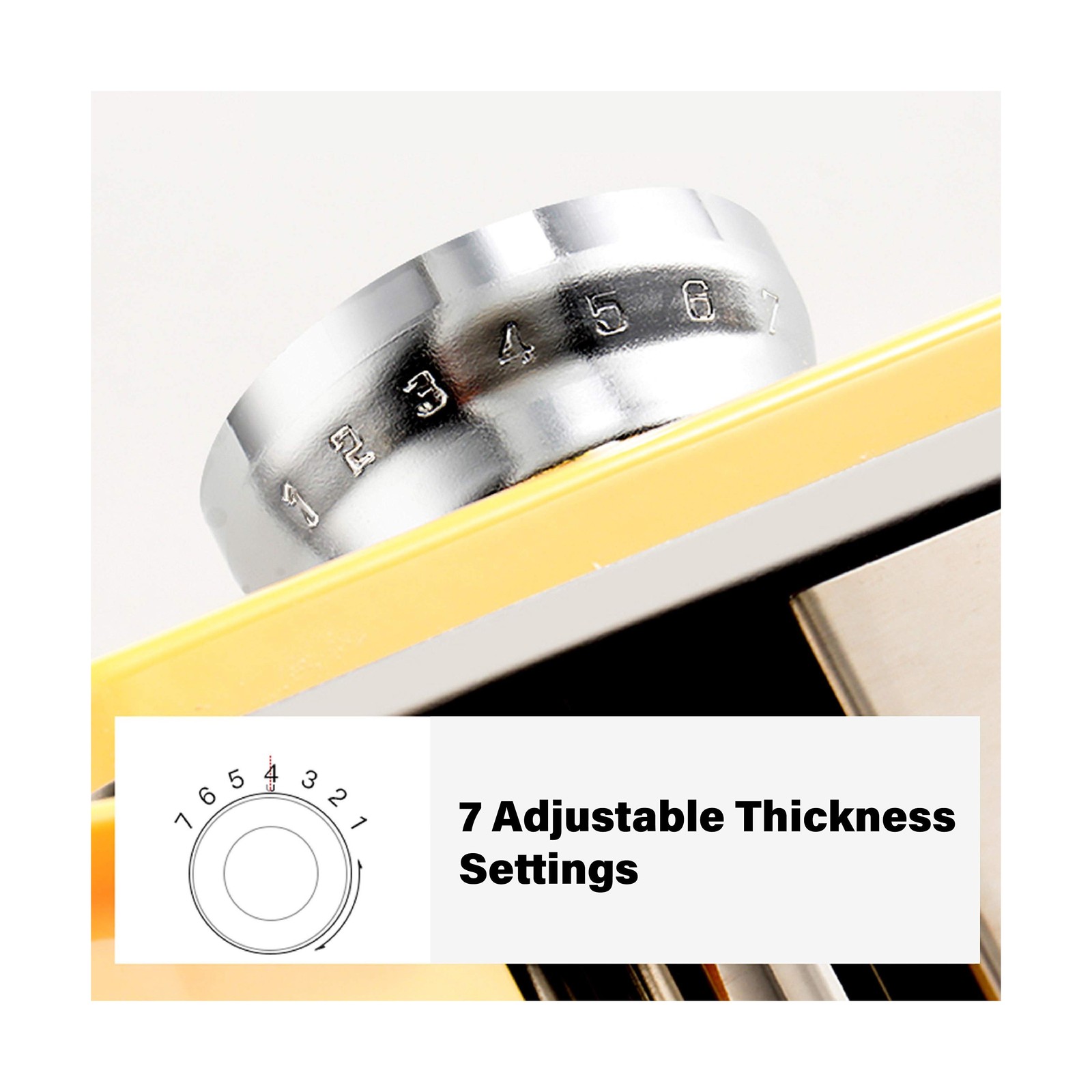 elabo Pasta Machine - Stainless Steel Roller Pasta Maker - 7 Adjustable Thick...