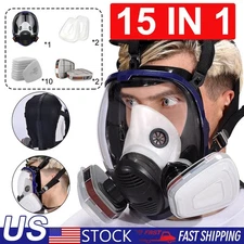 6900 Full Face Respirator 15 IN 1 Gas Mask Face Shield Grinding Cutting Painting
