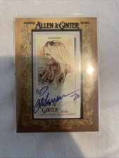 Courtney Hansen 2020 Allen and Ginter Auto Gold Ink # MA-CH Mini Framed