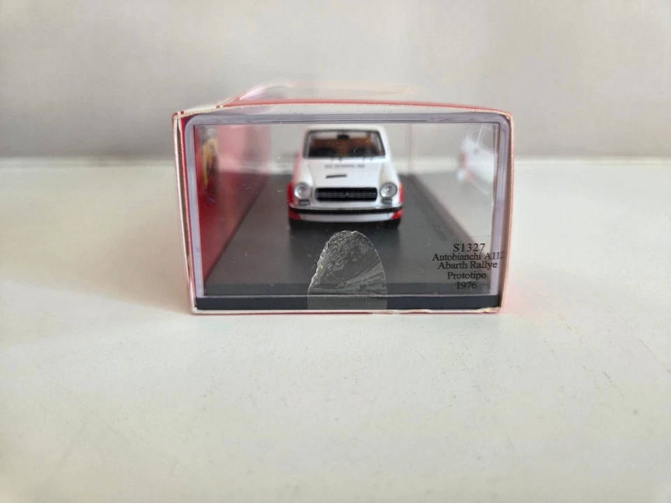 Prototipo Spark 1/43 Autobianchi A112 Abarth Rallye - Bianco - 1976 - S1327 - Immagine 2 di 4