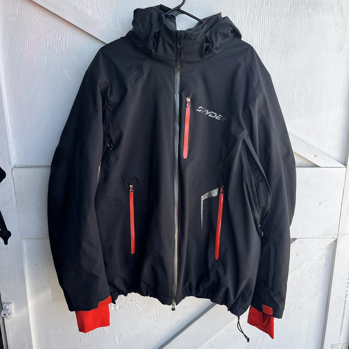 PYDER 古着 スノーウェア 黒 レディースXL メンズM スパイダー SPYDER