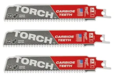 3 MILWAUKEE TORCH  CARBIDE  BLADE FOR THICK METAL   48-00-5201