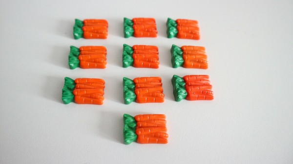 playmobil zanahorias x10 supermercado mercado de pascua puesto verduras verduras 3200 3201 
