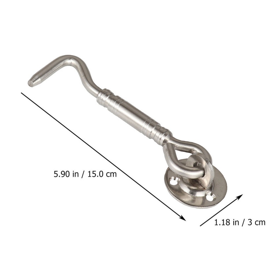 Stainless Steel Window Catch Hook and Eye Hooks Swivel Sliding Door