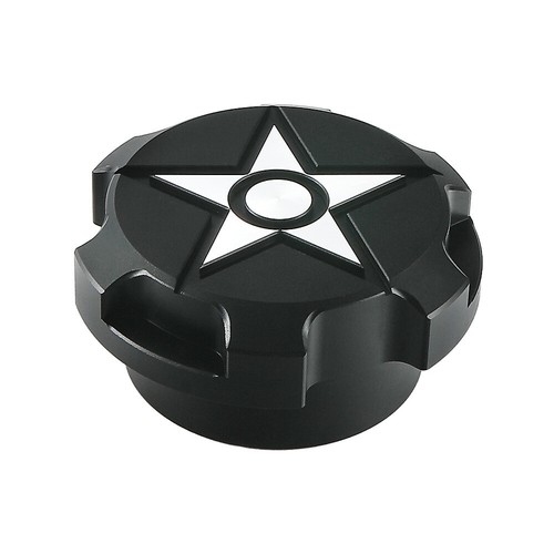 CNC Aluminum Fuel Gas Cap Lid Black Fit For 2015-2024 Polaris Slingshot 2521278 - Picture 4 of 7