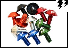 MT ZOOM SHROOM BOTTLE CAGE BOLTS x2 red orange silver, black, racing green, blue