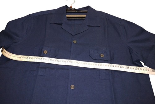 Camicia Uomo Estiva Manica Corta Leggera Bianca Blu Lino Cotone 100% Coachella - Imagen 76 de 76