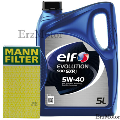 5L Elf EVOLUTION 900 SXR 5W40 MOTOROEL + MANN OELFILTER HU 6011 z