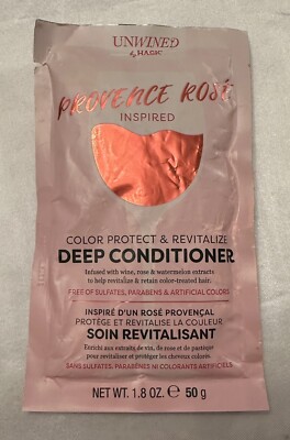 Unwined By Hask Provence Rose Shine & Smooth Colored Hair  Deep Conditioner BAG