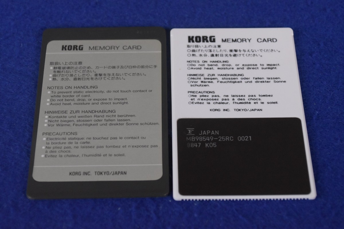 Korg M1 Synth 1 MPC-02 Program & MSC-02 PCM Memory Card For