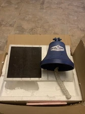 Blue Point Brewing Co Iron Bell On Wood Board New In Box Vintage 