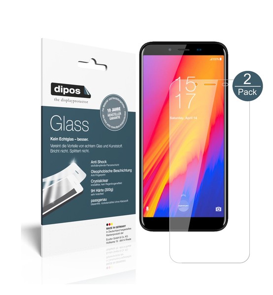 2X Schutzfolie FüR Homtom S99 - Anti-Shock 9H Folie Dipos Glass Displayfolie-image