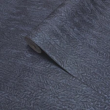 Navy blue striped modern faux fabric textured lines contemporary wallpaper rolls