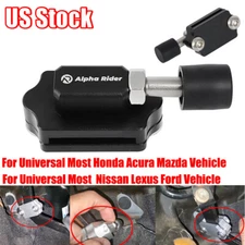 Universal Adjustable Billet Clutch Pedal Petal Stopper Plate Bracket Crank Kit