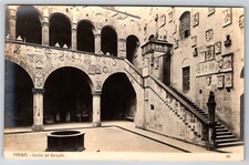 RPPC Firenze Florence Italy Cortile Del Bargello Real Photo Postcard