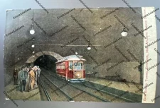Postcard 1907 East Boston Tunnel Entrance subway Massachusetts Atlantic Ave Sta