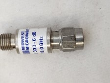 Midwest Microwave 333-6, DC-18GHz, SMA M/F , 6 dB Attenuator, Miniature type